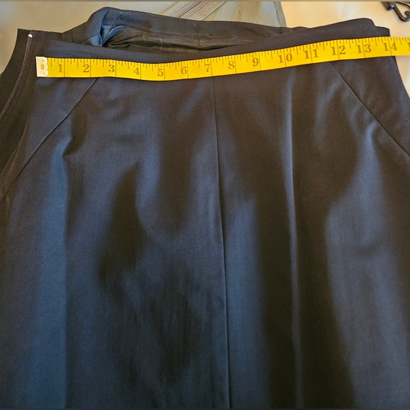 Size 4 Brian Bailey (for Holt Renfrew) Fitted Black Suit with Pencil Skirt - Picture 14 of 16